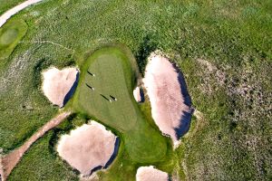 Sand Hills 17th Green Aerial